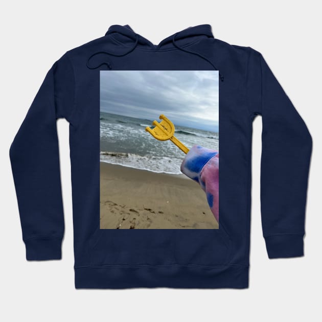 Aqua Man Hand Hoodie by Digital Humon 